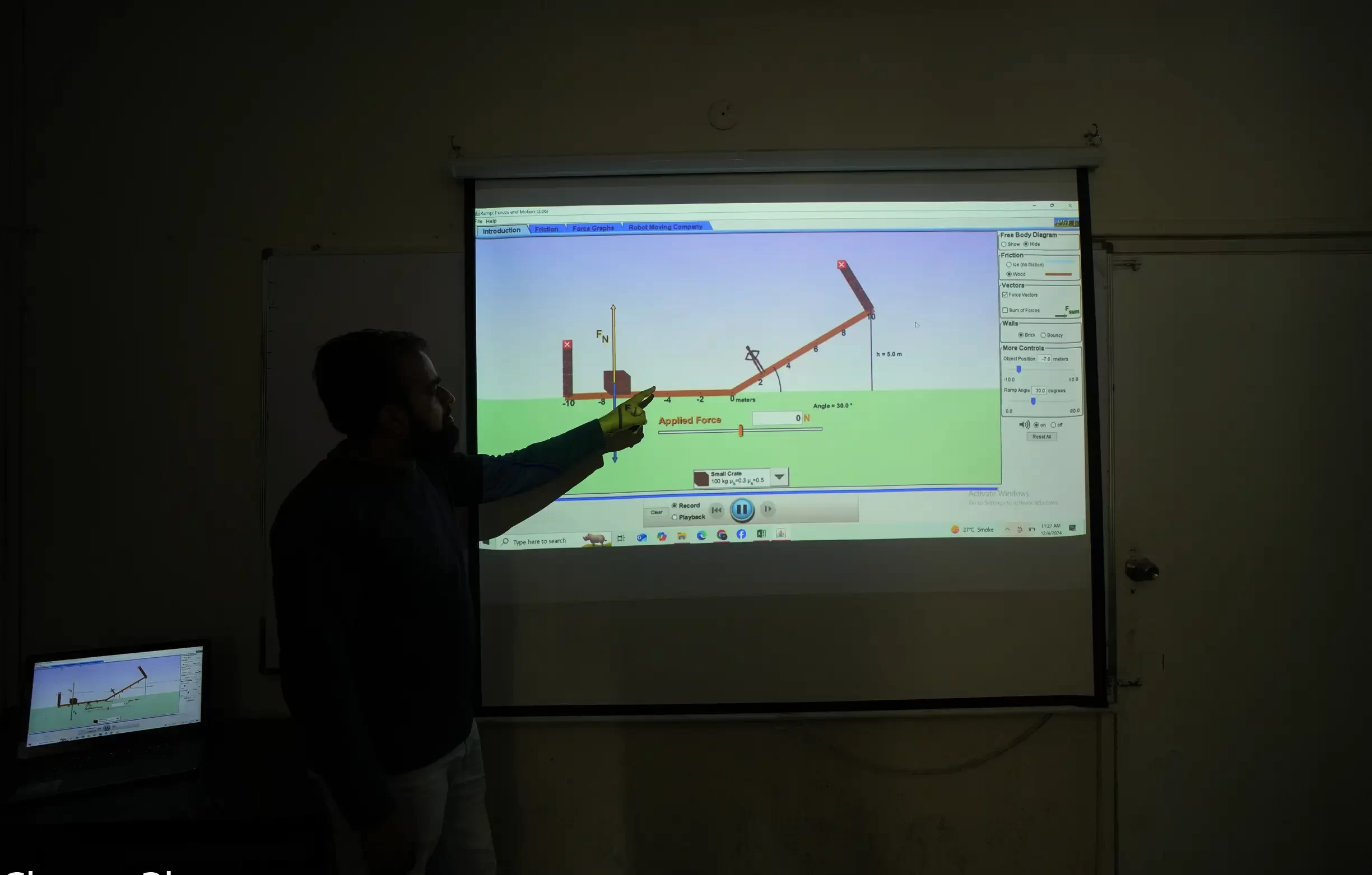 Students learning chemistry with guidance